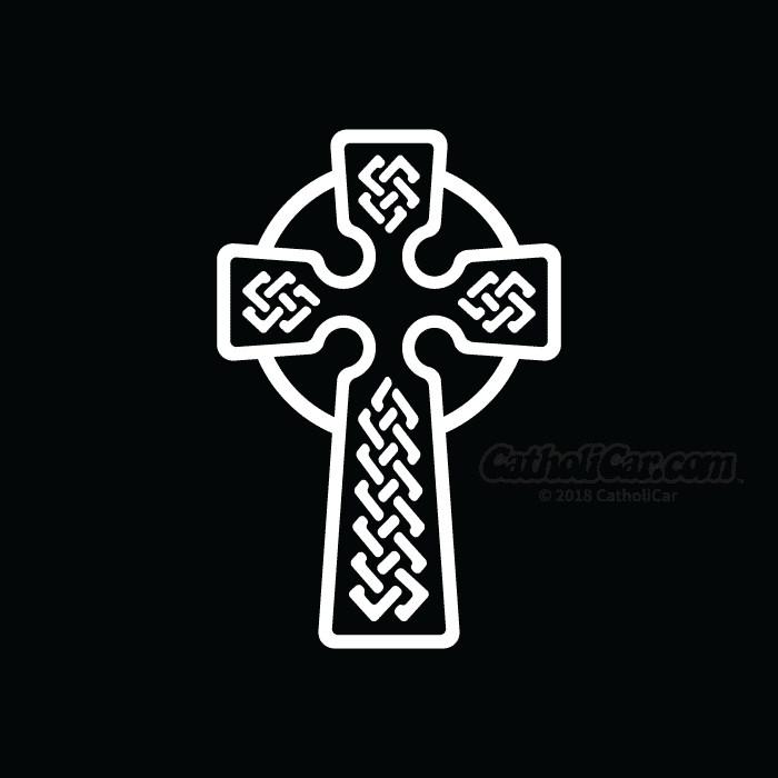 Simple color vinyl Celtic Cross